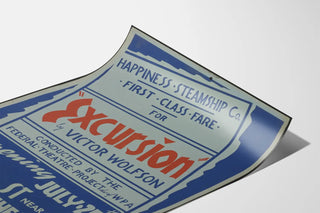 Vintage Poster for Excursion by Victor Wolfson at 12th Street Theater
