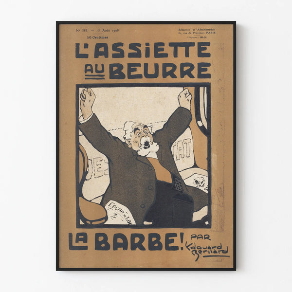 Vintage Poster L'Assiette au Beurre 1908 - Retro Wall Decoration