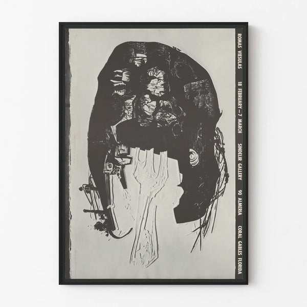 Exhibition Poster Romas Vesulas - Sindellr Gallery 1967
