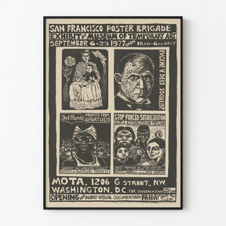 Vintage San Francisco Poster Brigade - Exhibition 1977 Museum of Temporary Art Poster