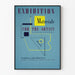 Vintage exhibition poster on materials for artists