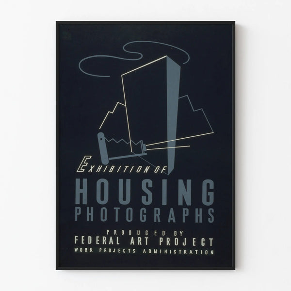 Vintage Poster of Housing Photography Exhibition - Urban Wall Decoration