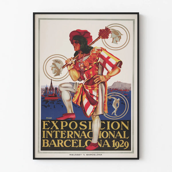 Vintage Poster International Exhibition Barcelona 1929