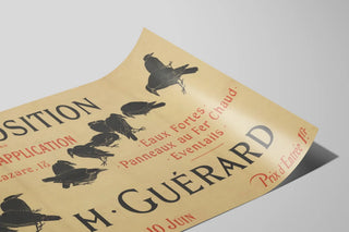 Vintage Poster for the Exhibition at the Application Theater by Mr. Guérard — artwork view