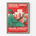 Vintage Poster of the Strasbourg Colonial Exhibition African Village
