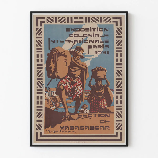 Vintage poster for the International Colonial Exhibition Paris 1931 - Madagascar section