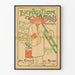 Vintage poster for an exhibition of artistic posters at the Reims Circus, 1896