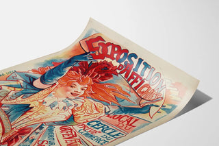 Vintage Poster for the Exhibition at the Liège Fine Arts Circle