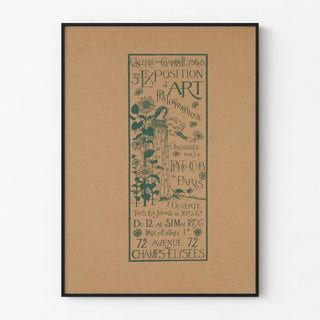 Vintage poster for photographic art exhibition Paris 1896