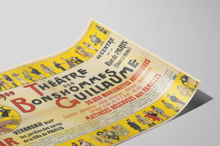 Vintage Poster Théâtre des Bonshommes Guillaume Exhibition 1900 — artwork view