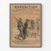 Exhibition poster on German crimes of 1917 - historical wall decoration
