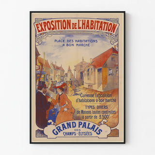 Vintage Poster for the Housing Exhibition at the Grand Palais