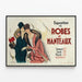 Vintage Poster for Dress and Coat Exhibition — framed artwork on a wall