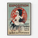 Vintage poster of exhibition paintings and drawings by A. Willette