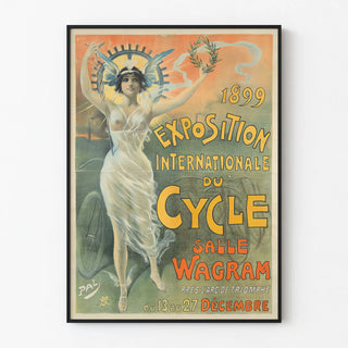 Vintage Poster of the International Cycling Exhibition 1899