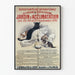 Vintage poster for the international feline exhibition at the Jardin d'Acclimatation, 1896