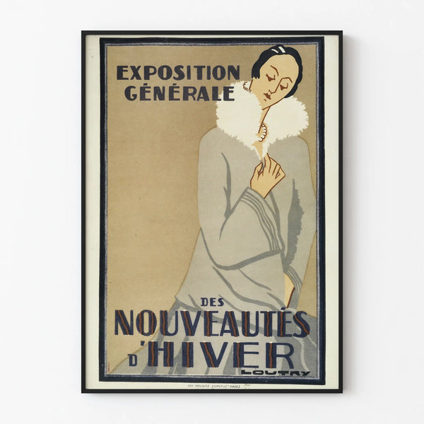 Vintage Poster for the General Exhibition of Winter New Arrivals
