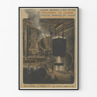 Exhibition Poster "Industries of War" Galerie Brunner