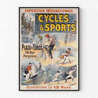 Vintage poster for the International Exhibition of Cycles & Sports