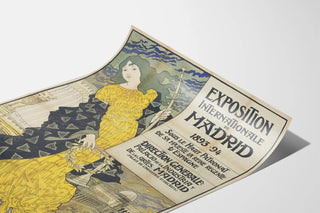 Vintage Poster of the Madrid International Exhibition 1893-94