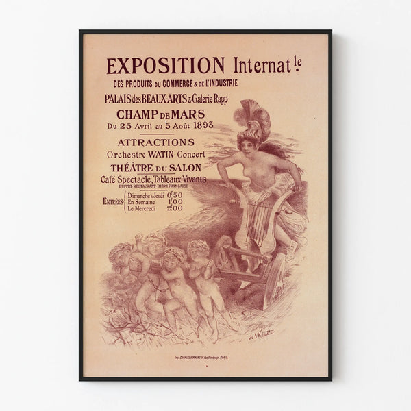 Vintage Poster of the 1893 International Exposition Wall Decoration