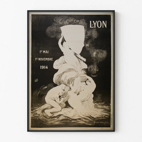 Vintage poster for the 1914 International Exhibition in Lyon