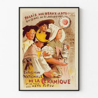 National Ceramic Exhibition Poster 1897 Palais des Beaux-Arts