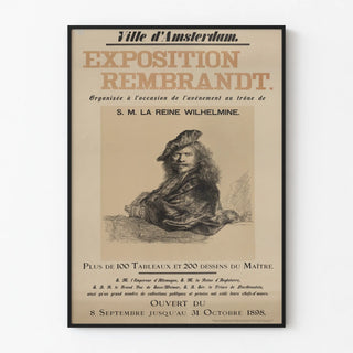 Rembrandt Exhibition Poster in Amsterdam 1898