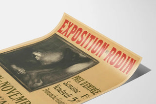 Vintage Poster for the Rodin Exhibition at Place de l'Alma