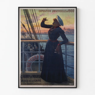 Vintage poster of the 1900 World's Fair - The Maréorama at Champ de Mars