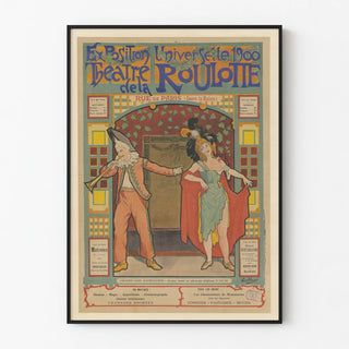 Universal Exhibition Poster 1900 Théâtre de la Roulotte