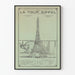 Vintage poster of the 1889 World's Fair - The Eiffel Tower
