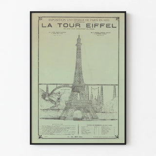 Vintage poster of the 1889 World's Fair - The Eiffel Tower