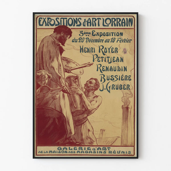 Vintage Poster of Lorraine Art Exhibitions - Artistic Wall Decoration