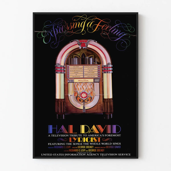 Vintage Poster Jukebox Expressing a Feeling - Television Tribute to Hal David
