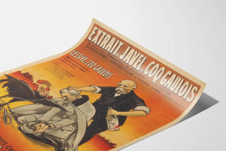 Vintage poster Extract of Bleach The Gallic Rooster - Chemical advertising R. Guichard Bordeaux