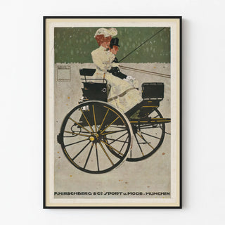 Vintage poster F. Hirschberg & Co. Sport and Fashion Munich