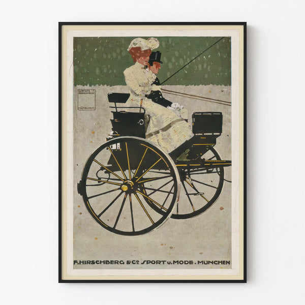 Vintage poster F. Hirschberg & Co. Sport and Fashion Munich