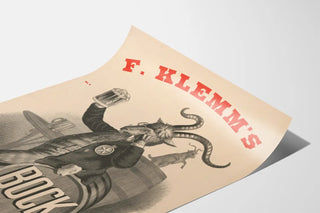 Vintage Poster F. Klemm's Bock with Anthropomorphic Goat