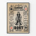 Vintage poster of Bony Lunéville Playing Card Factory