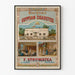 Vintage advertising poster of Egyptian cigarette factory F. Syrowatka