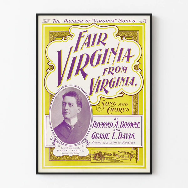 Vintage Fair Virginia Poster from Virginia - Musical Wall Decoration