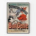 Vintage Poster of Flag Distribution for Bastille Day Celebration Bon Génie