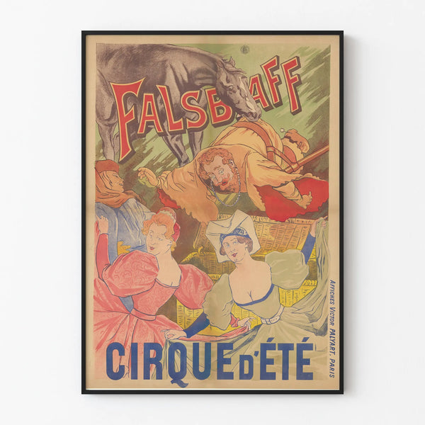 Summer Circus Poster Falsbaff vintage wall decoration