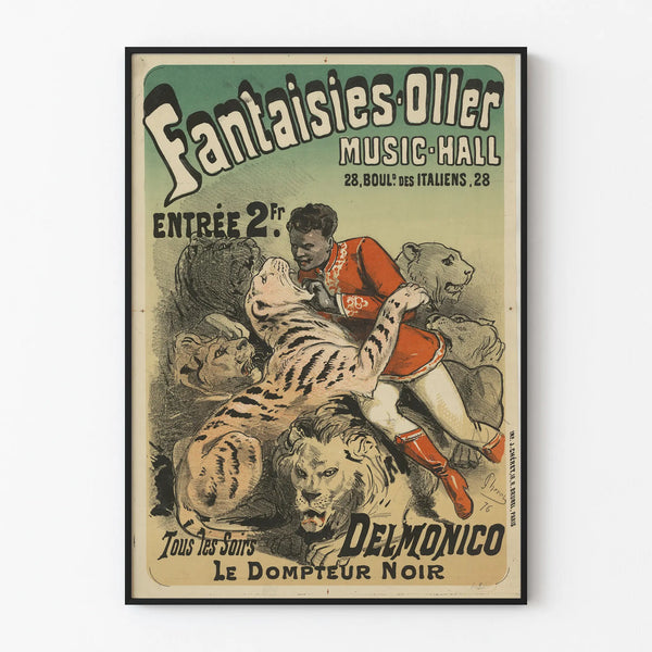 Vintage poster Fantaisies-Oller Music-Hall The Black Tamer