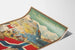Vintage Norwegian film poster Fante-Anne with landscape and flag