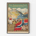 Vintage Norwegian film poster Fante-Anne with landscape and flag