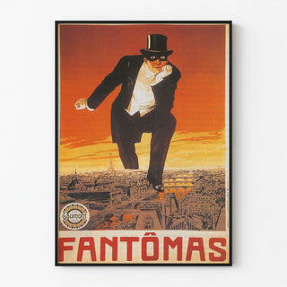 Vintage Fantômas Poster for Theater and Cinema