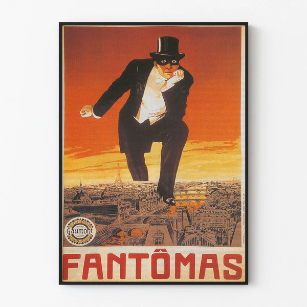 Vintage Fantômas Poster for Theater and Cinema