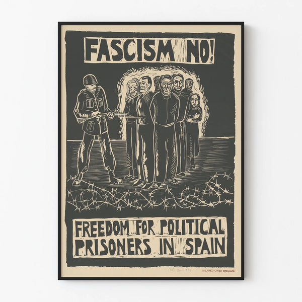 Anti-Fascist Poster Freedom for Political Prisoners in Spain